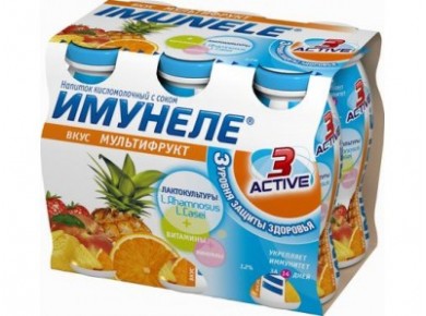 ИМУНЕЛЕ Земляника 1,2%, 100г, 6 штук