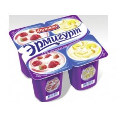 Йогурт ЭРМИГУРТ Вишня/Черешня 7,5%, 4х115г, 1 штука