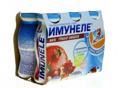 ИМУНЕЛЕ Гранат-вишня 1,2%, 100г, 1 штука