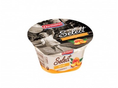 Йогурт SELECT Персик 2%, 140г, 1 штука