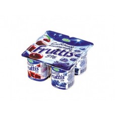 Йогуртовый продукт FRUTTIS вишня/черника, 5%, 4Х115г, 1 штука