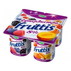 Йогурт FRUTTIS Абрикос/манго 8%, 4х115г, 1 штука