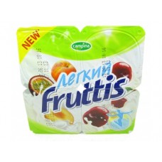 Йогуртовый продукт FRUTTIS Вишня/ персик- маракуйя 8%, 4*115 г, 1 штука