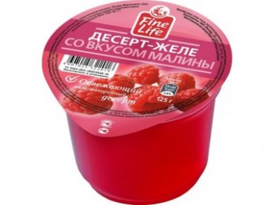 Желе FINE LIFE Малина, 125г, 1 штука