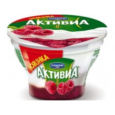 Йогурт DANONE Activia творожная малина 4,8%, 140г, 1 штука