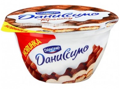 Творожок ДАНИССИМО Тирамису, 140г, 1 штука