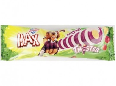 Мороженое MAX Twister эскимо Лесные ягоды, 75г, 1 штука