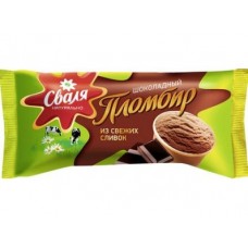 Пломбир СВАЛЯ шоколадный 14%, 61г, 1 штука