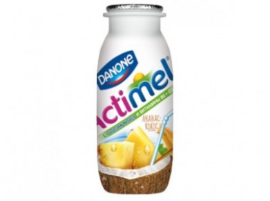ACTIMEL ананас/кокос, 100 г, 6 штук