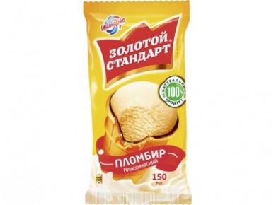Пломбир ЗОЛОТОЙ СТАНДАРТ, 75г, 1 штука