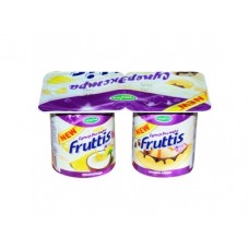 Йогуртовый продукт FRUTTIS Банана-сплит/ пинаколада 8%, 4*115 г, 1 штука