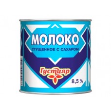 Молоко сгущенное ГУСТИЯР с сахаром 8,5%, 380г, 1 штука