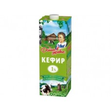Кефир ДОМИК В ДЕРЕВНЕ 1%, 1000 г, 1 штука