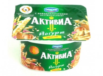 Йогурт АКТИВИА Мюсли, 150г, 1 штука