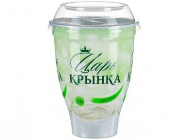Сметана ЦАРЬ КРЫНКА 20%, 450г, 1 штука