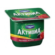 Йогурт АКТИВИА Лесные ягоды, 150г, 1 штука