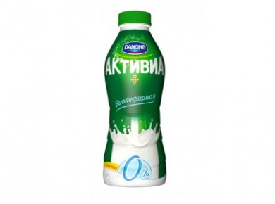 Биопродукт кефирный АКТИВИА 0%, 450г, 1 штука