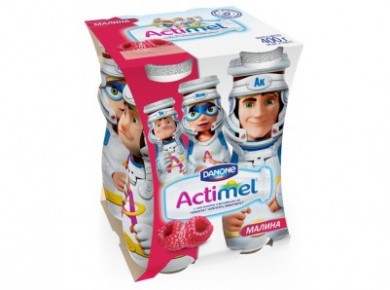 ACTIMEL KIDS клубника-Банан, 100г, 4 штуки