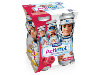 Кисломолочный продукт ACTIMEL KIDS малина, 100г, 1 штука