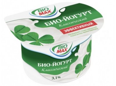Йогурт BIO MAX Классический 3,1%, 115г, 1 штука