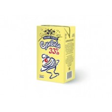 Сливки БЕЛЫЙ ГОРОД 33%, 1л, 1 штука