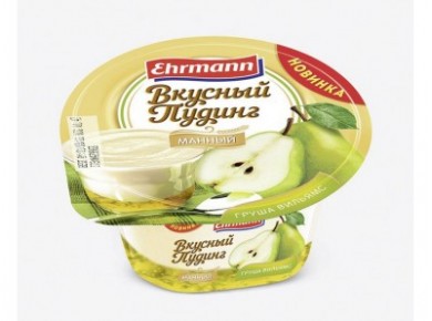 Вкусный пудинг EHRMANN груша Вильямс 5,8%, 140г, 1 штука