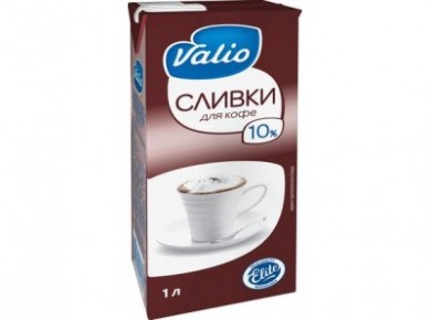 Сливки для кофе VALIO, 1л, 1 штука