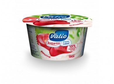 Йогурт VALIO Вишня 2,6%, 180г, 1 штука