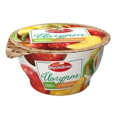 Йогурт ВКУСНОТЕЕВО с персиком 3,5%, 140г, 1 штука