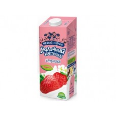 Молочный коктейль БЕЛЫЙ ГОРОД Клубника 1,5%, 1л, 1 штука