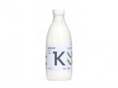 Кефир БРАТЬЯ ЧЕБУРАШКИНЫ 3,6-4,6%, 1кг, 1 штука
