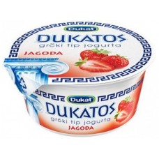 Йогурт DUKAT греческий клубника, 150г, 1 штука