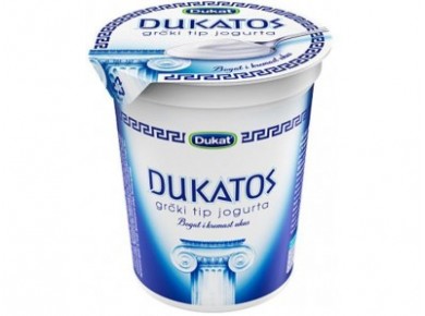 Йогурт DUKAT греческий натуральный 9,7%, 400г, 1 штука
