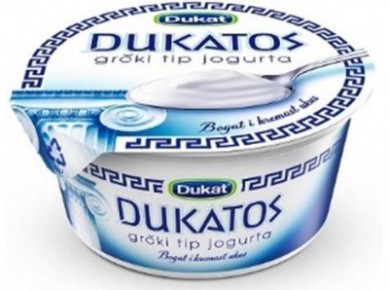 Йогурт DUKAT Греческий Dukatos натуральный 9,7%, 150г, 1 штука