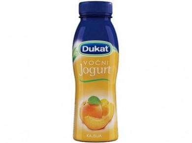 Питьевые йогурты DUKAT абрикос, 330г, 1 штука