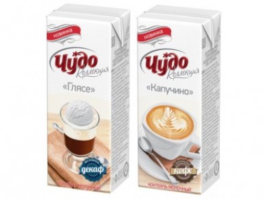 Молочный коктейль ЧУДО Капучино 0,1%, 200г, 1 штука
