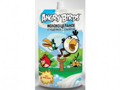 Молоко сгущенное ANGRY BIRDS ГОСТ, 220г, 1 штука