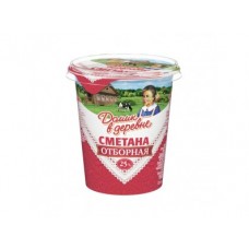 Сметана ДОМИК В ДЕРЕВНЕ отборная 25%, 330г, 1 штука