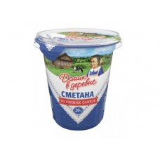 Сметана ДОМИК В ДЕРЕВНЕ 20%, 330г, 1 штука