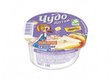 Творог ЧУДО ДЕТКИ 3,6%, 100г, 2 штуки