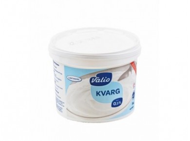 Творог VALIO натуральный, ведро 0,3%, 5кг, 1 штука