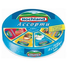 Плавленый Сыр  HOCHLAND Ассорти, 140г, 2 штуки