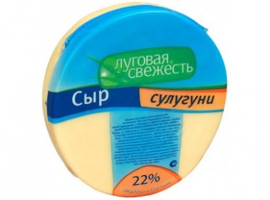 Сыр Сулугуни ЛУГОВАЯ СВЕЖЕСТЬ 25%, 600г, 1 кг