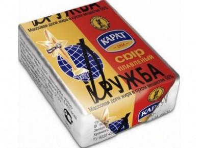 Плавленый Сыр  Дружба КАРАТ, 90 г, 1 штука