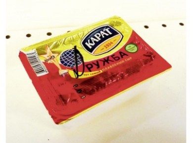 Плавленый Сыр  КАРАТ Дружба, 90г, 1 штука