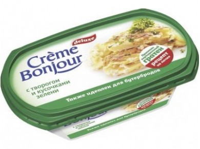 Творожный сыр CREME BONJOUR Натуральный с творогом, 200г, 1 штука