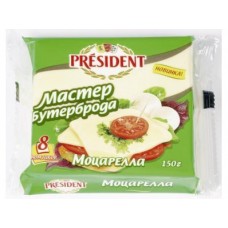 Плавленый Сыр  PRESIDENT Мастер Бутербродов Сливочный, 150г, 1 штука