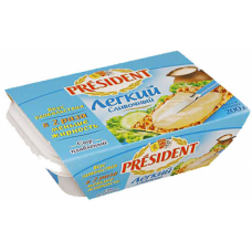Плавленый Сыр  ПРЕЗИДЕНТ лёгкий, 200г, 1 штука