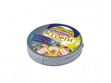 Плавленый Сыр  HOCHLAND ассорти деликатесное, 140г, 1 штука