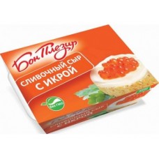 Сыр БОН ПЛЕЗИР плавленый сливочный с икрой, 200г, 1 штука